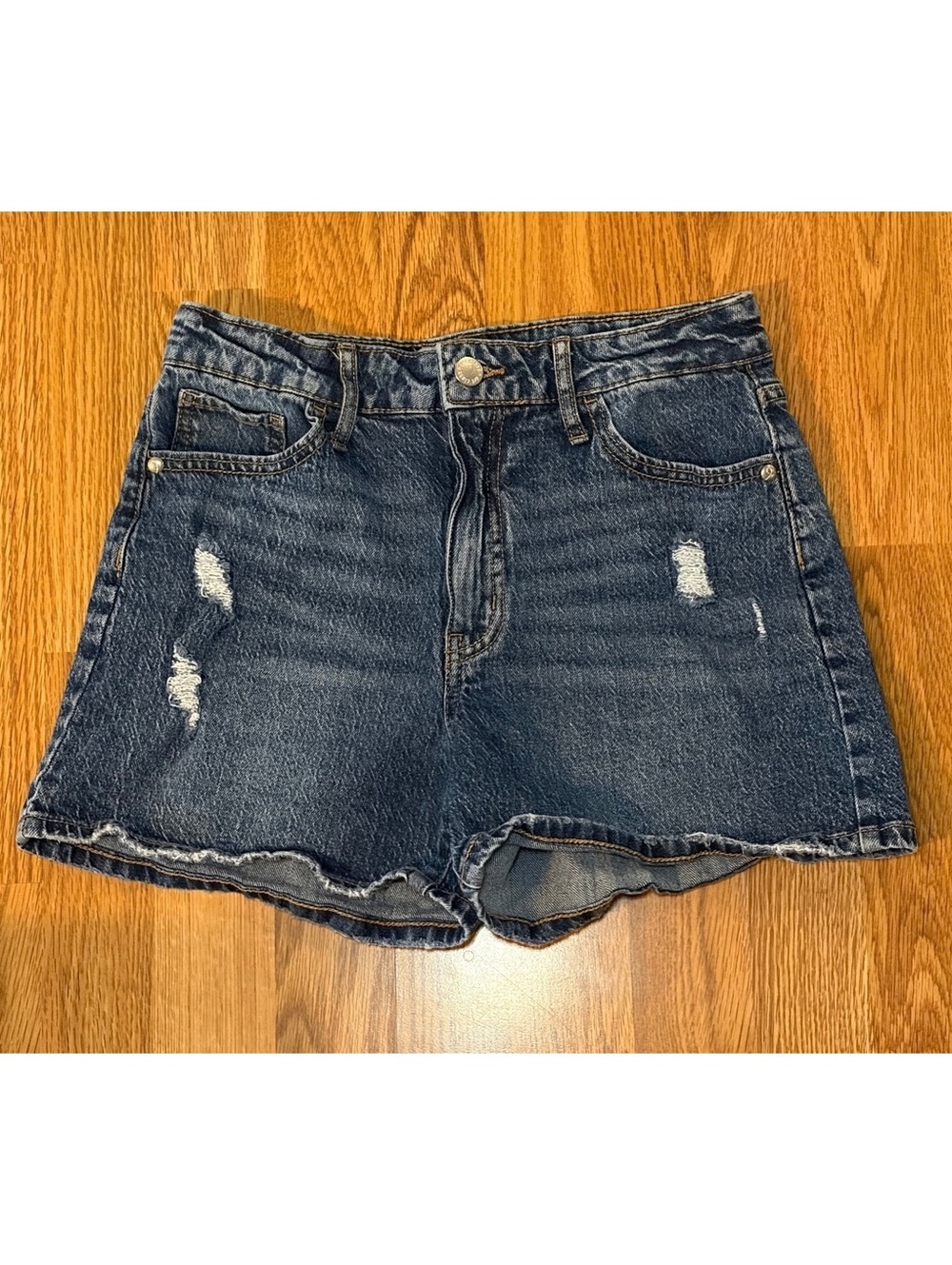 Art Class Girls Distressed Denim Shorts XL 14